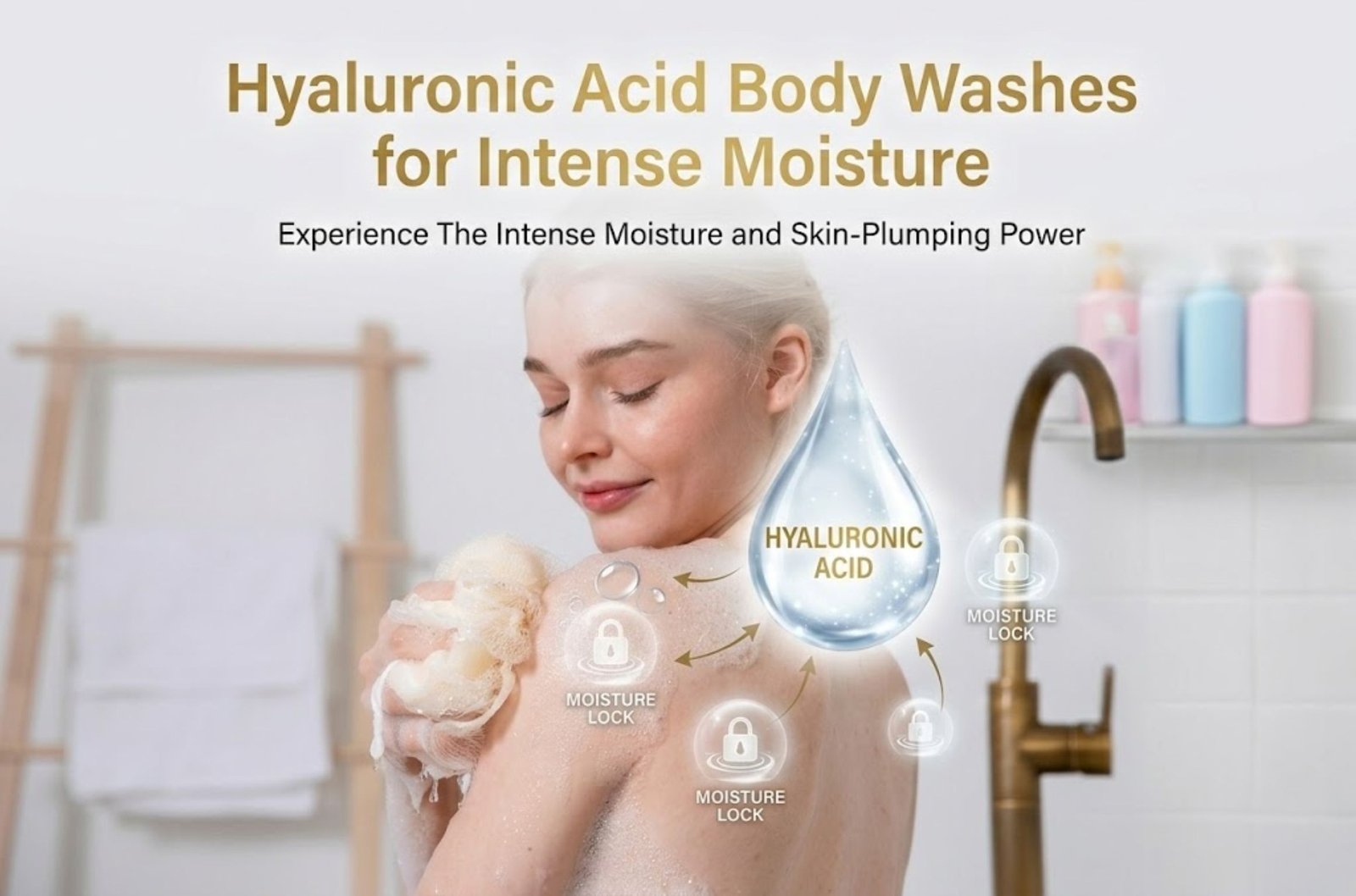 Hyaluronic Acid Body Washes for Intense Moisture